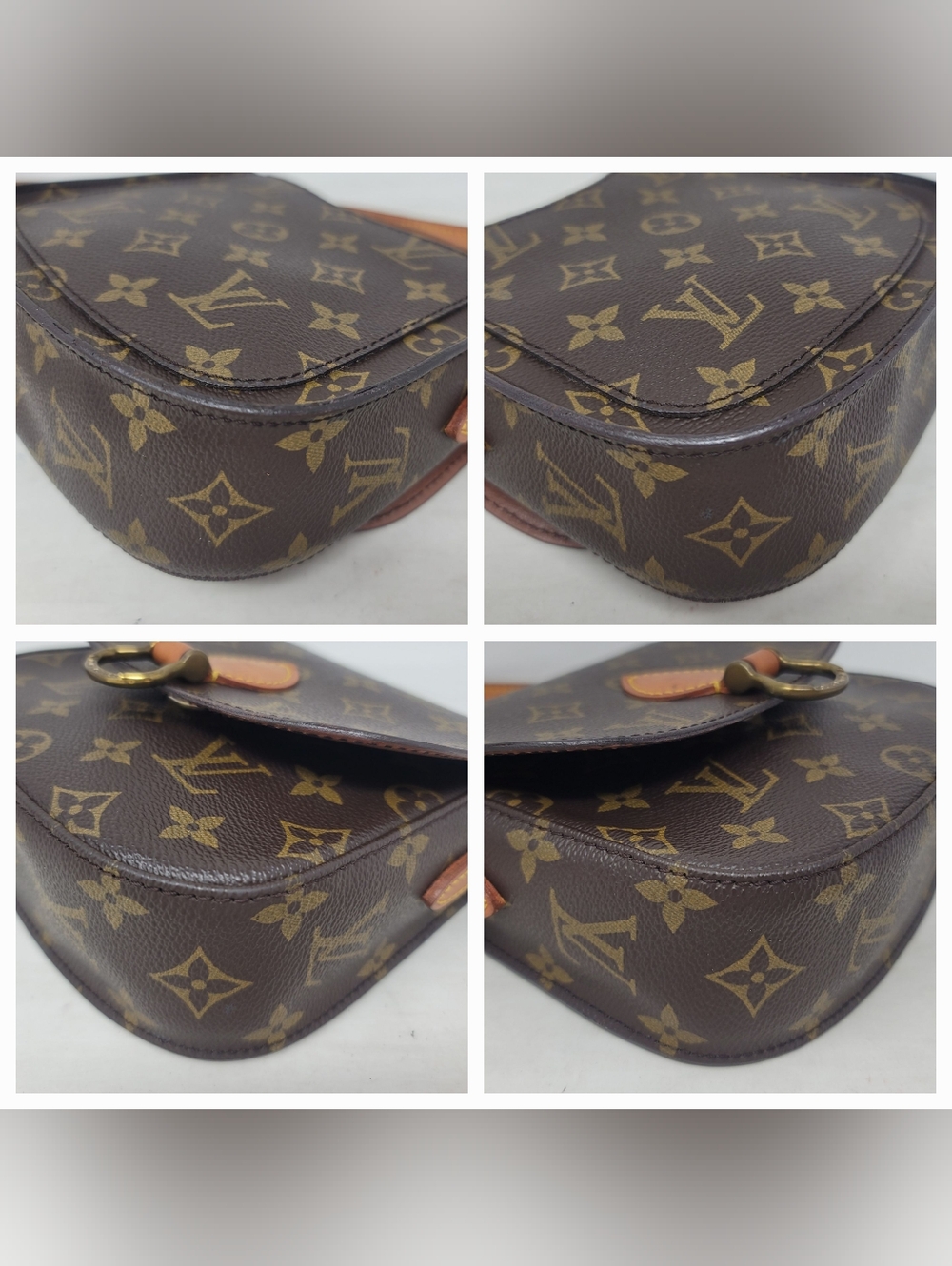 Louis Vuitton Saint Cloud PM Monogram Leather Crossbody Hand Bag Authentic - Picture 8 of 15